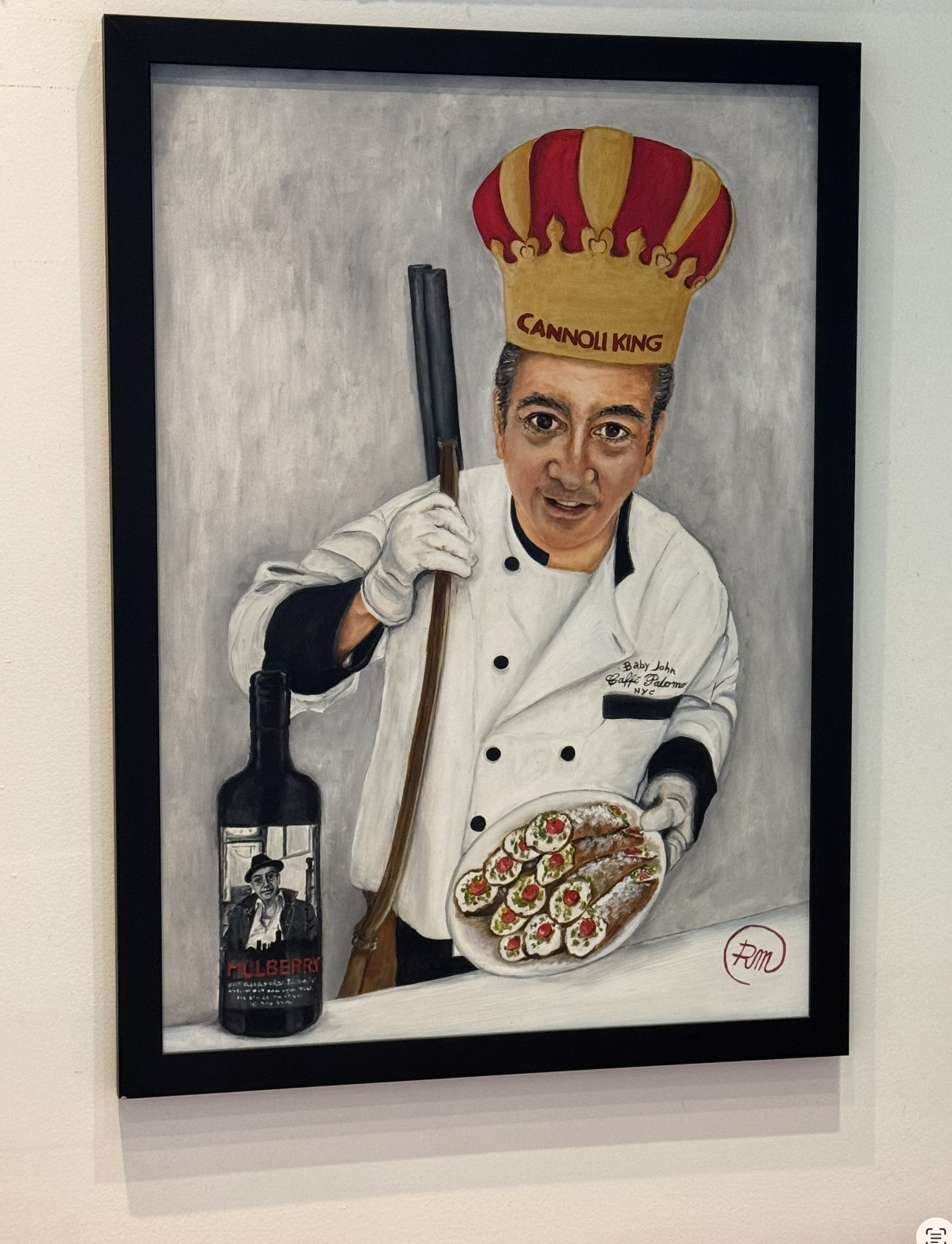 Cannoli King portrait at Baby John's Pizzeria